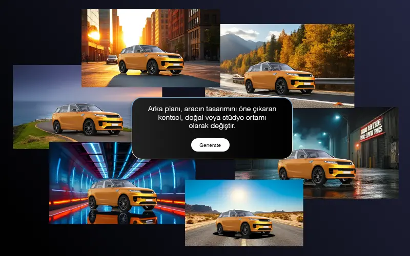 KeyShot Background Modu ile bir ürünün farklı ortamlarda gösterimi