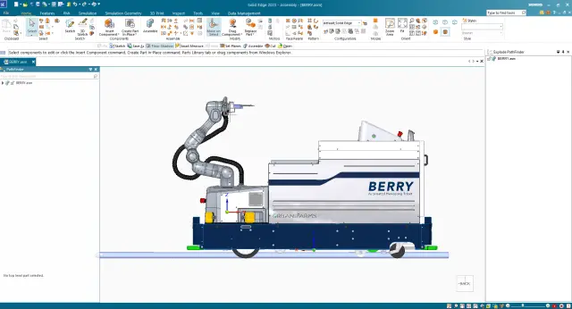 Solid Edge'de BERRY modeli
